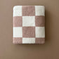 Checkered Plush Blanket | Latte