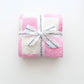 Checkered Plush Blanket | Pink