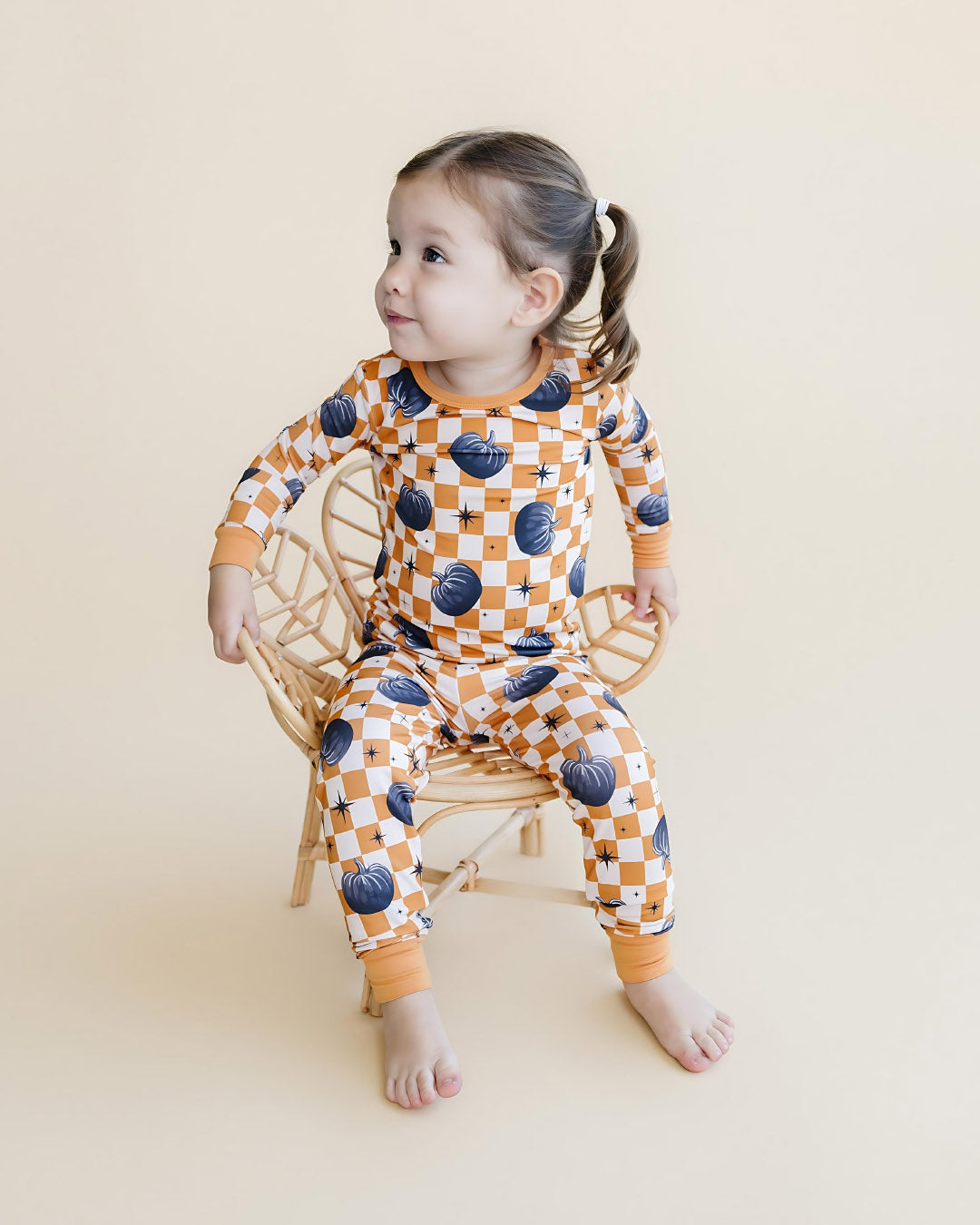 Bamboo Two Piece Set | Checkered Pumpkin