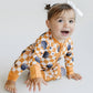 Bamboo Zip Romper | Checkered Pumpkin