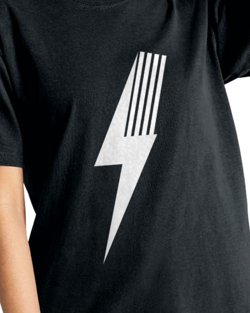 ADULT SPARK TEE - BLACK