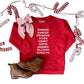 Reindeer Names Sweatshirt