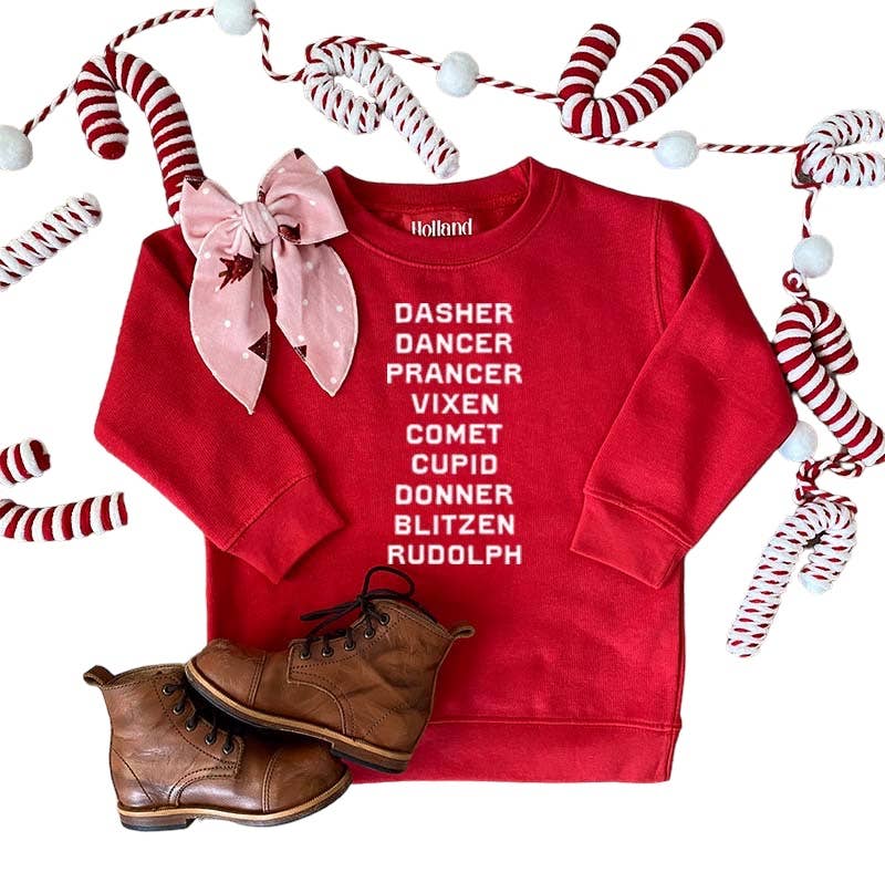 Reindeer Names Sweatshirt