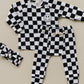 Checkered Smiley Lounge Set