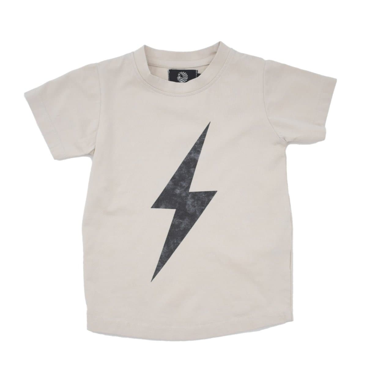 GREIGE ACID-WASH SPARK TEE