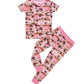 You Had Me at Aloha, But Make it Pink 2 Piece Short Sleeve Pajamas