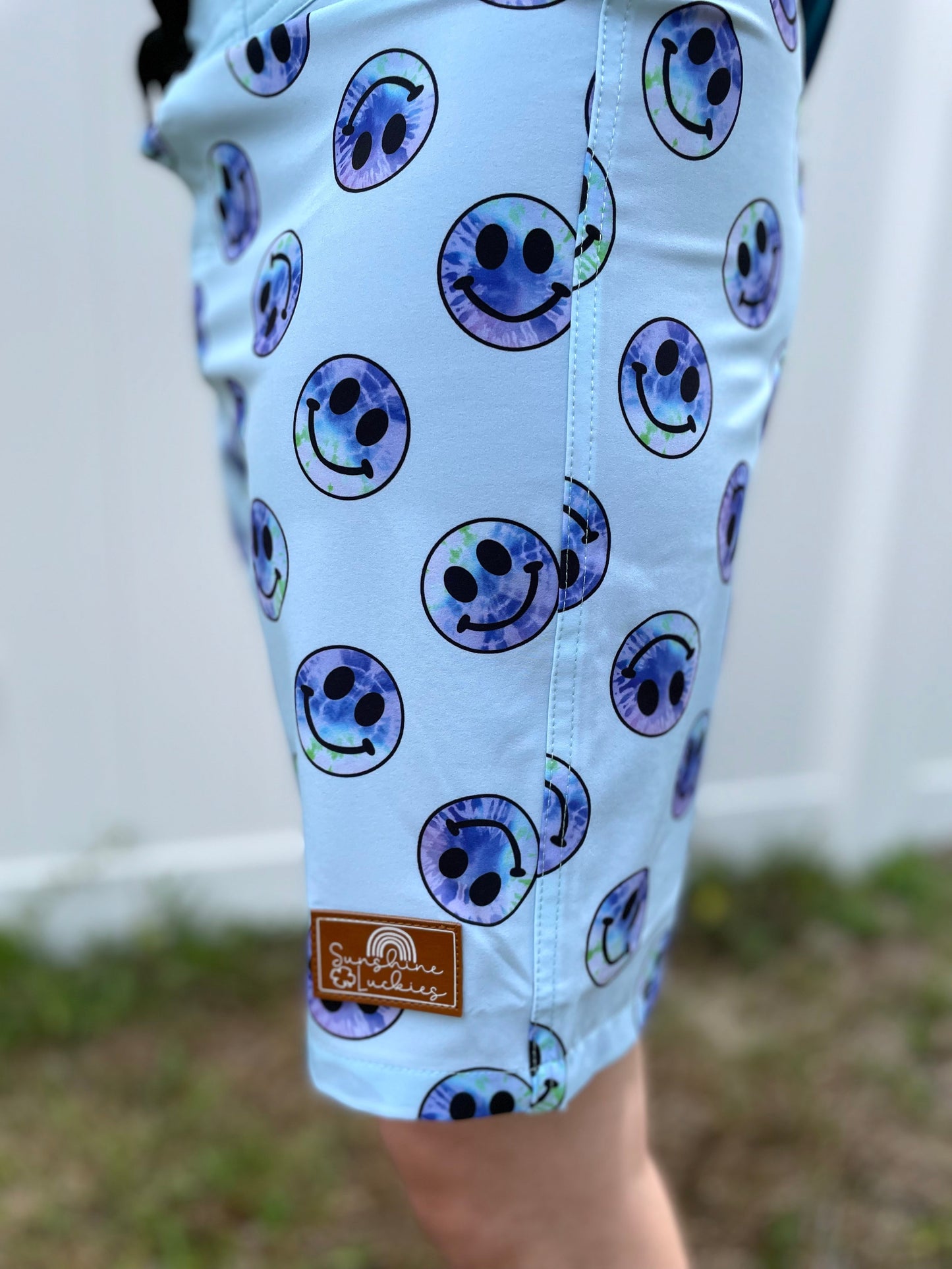 Blue Smiley Men's Boardshort