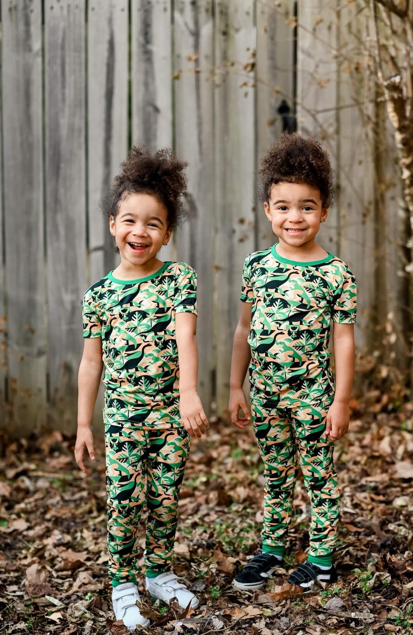 Jurassic Dino 2 Piece Short Sleeve Pajamas