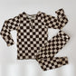 Black Checkered | Bamboo Two Piece Pajamas