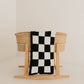 Black & Ivory Checkerboard | Plush Blanket