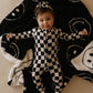 Just Smile Black & Ivory | Plush Blanket