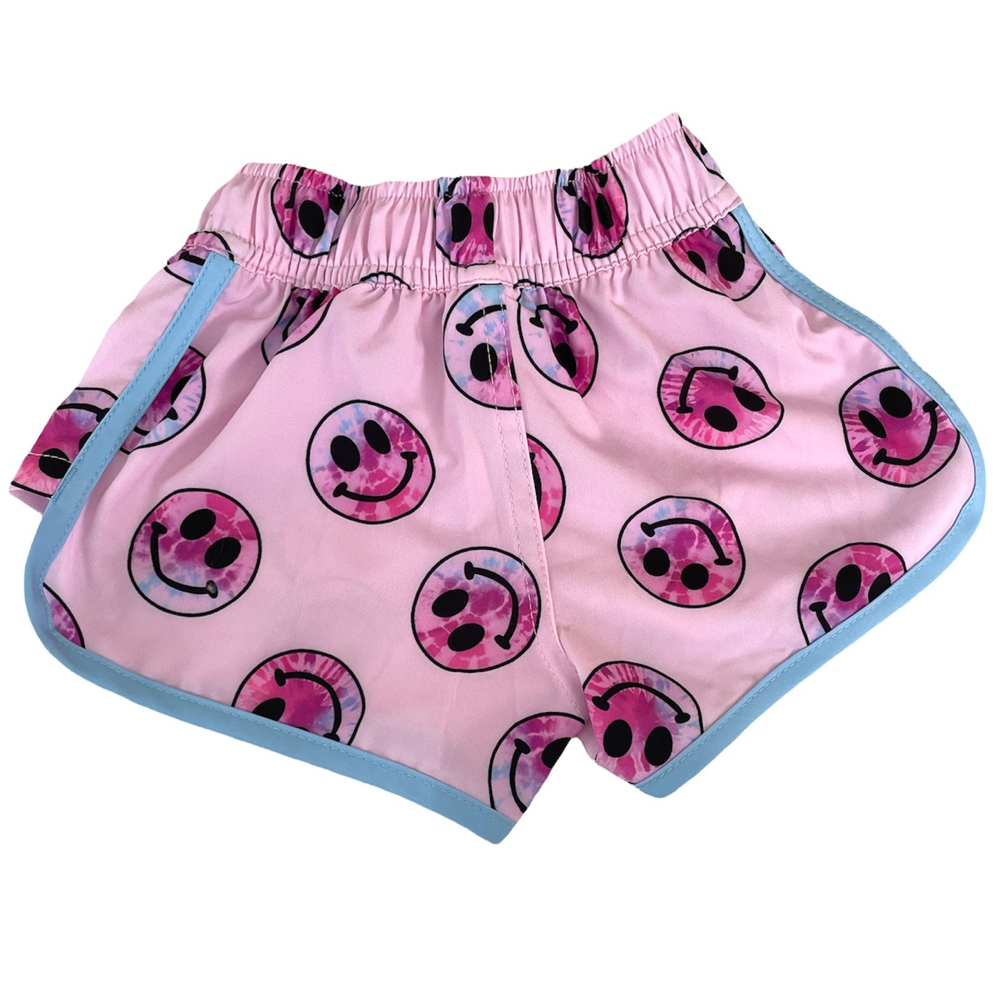 Girls Pink Smiley Boardshorts