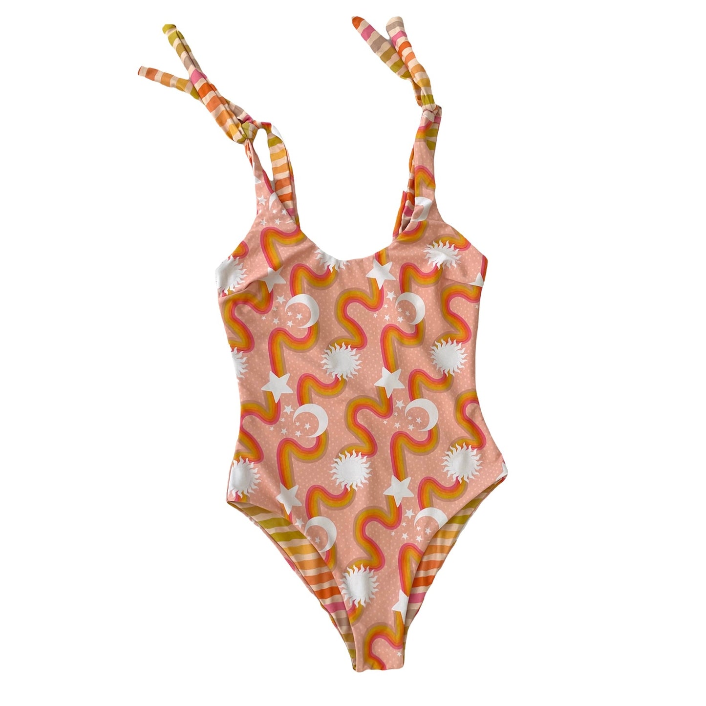 Women’s Celestial Sunset Reversible One-Piece Swimsuit