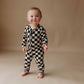 Black Checker | Bamboo Zip Pajamas