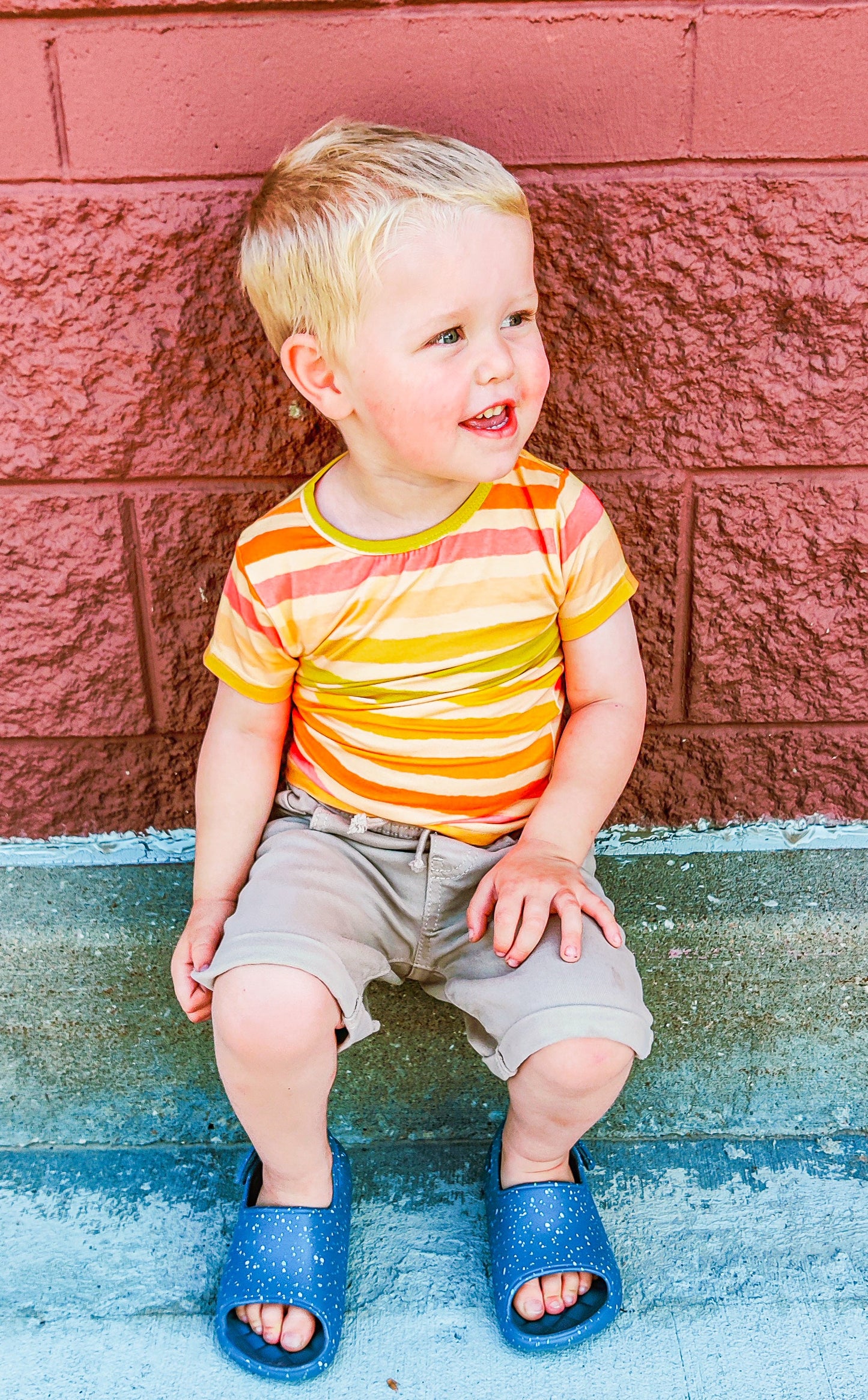 Sunshine Stripes Bamboo Tee