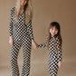 Black Checkered | Bamboo Two Piece Pajamas