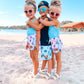 Girls Pink Smiley Boardshorts