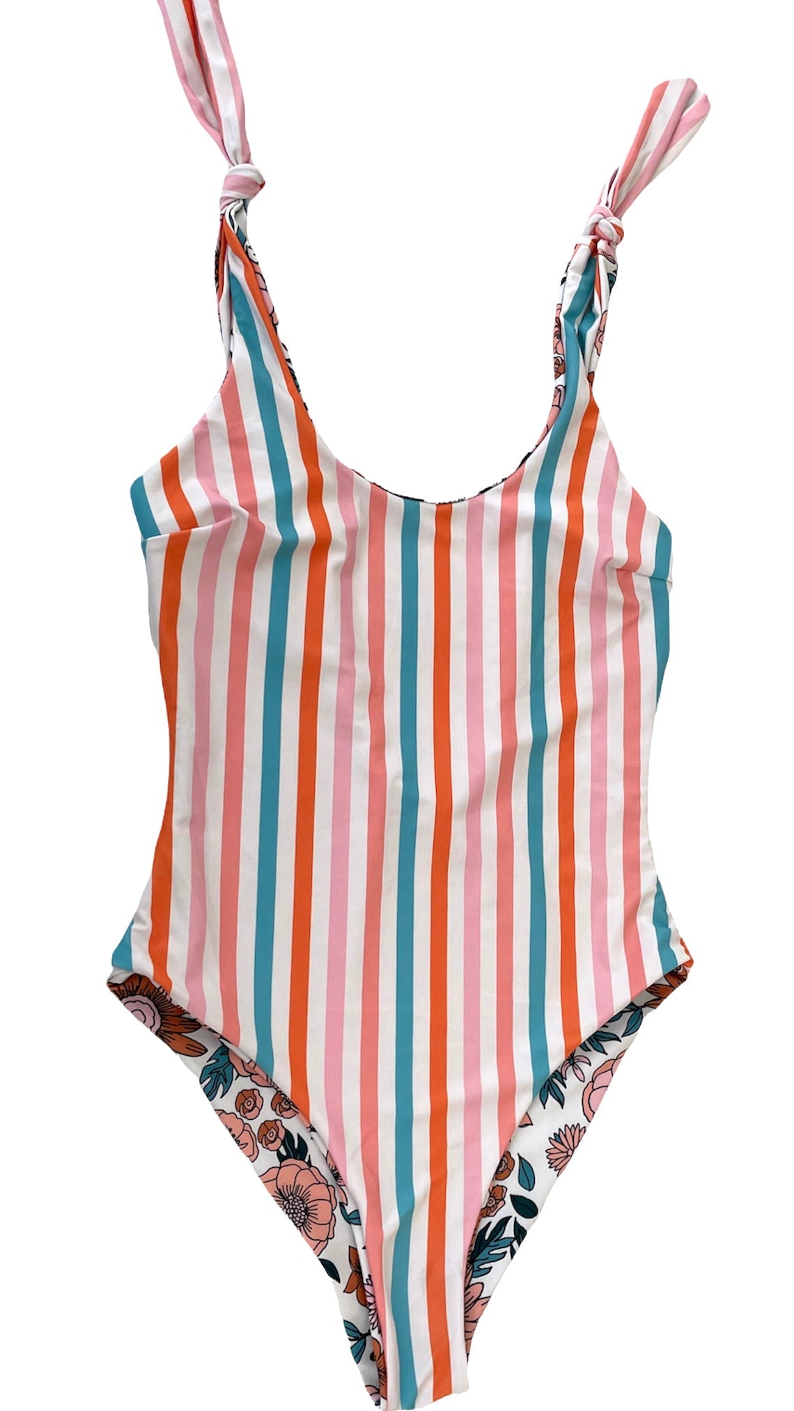 Women’s Floral Reversible One-Piece Swimsuit