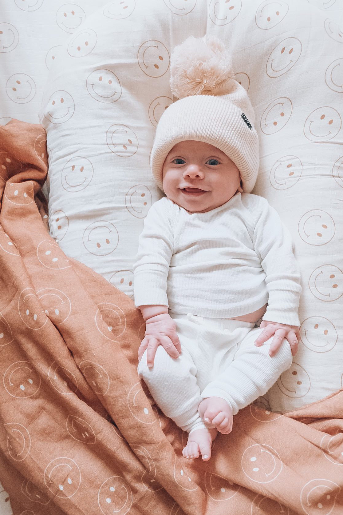 Just Smile Ivory | Crib Sheet