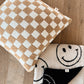 Just Smile Black & Ivory | Plush Blanket