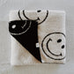 Just Smile Black & Ivory | Plush Blanket