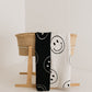 Just Smile Black & Ivory | Plush Blanket