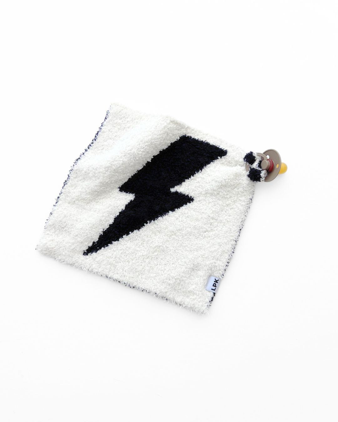 Lightning Bolt Plush Lovey | Black