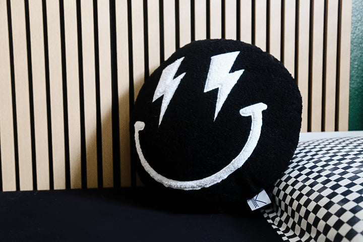 Black Smiley Plush