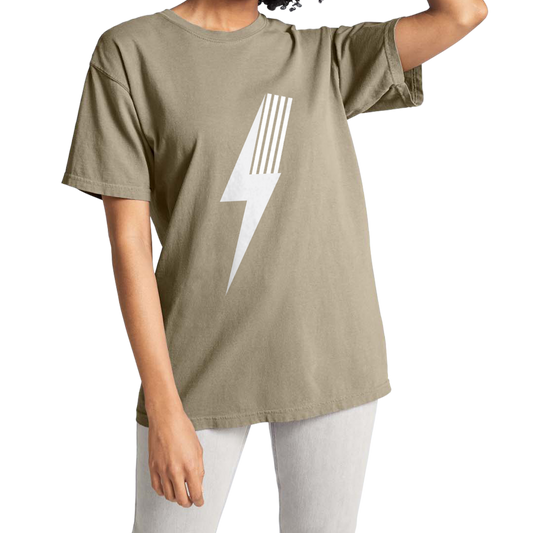 ADULT SPARK TEE - BEIGE