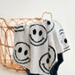 Smiley Fuzzy Blanket | Black