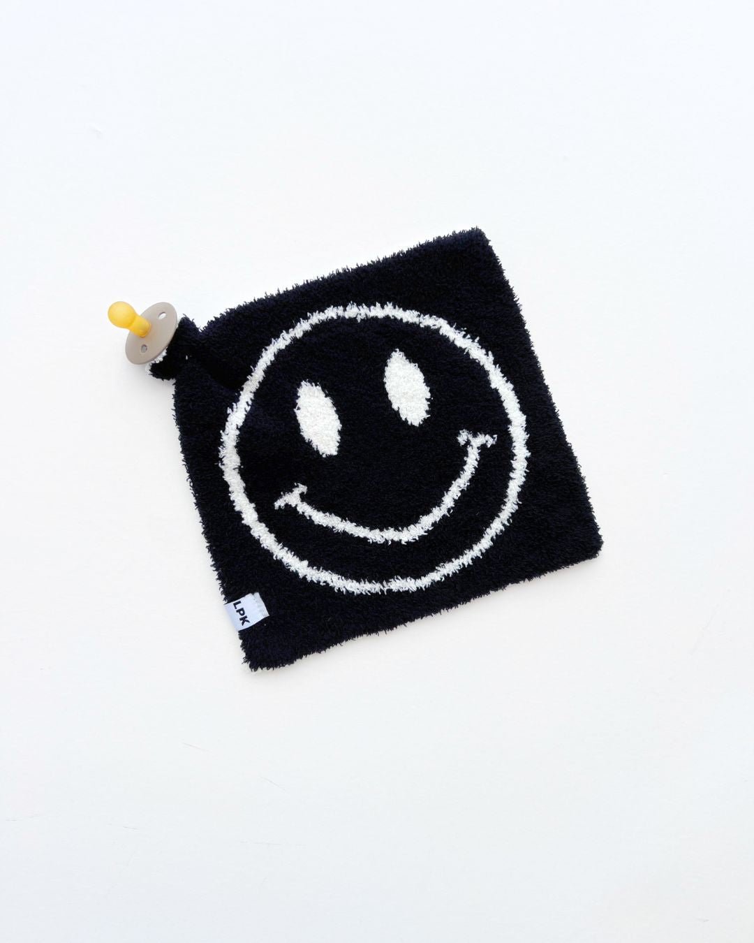 Smiley Plush Lovey | Black