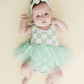 Tutu Romper | Checkered Mint