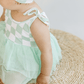 Tutu Romper | Checkered Mint