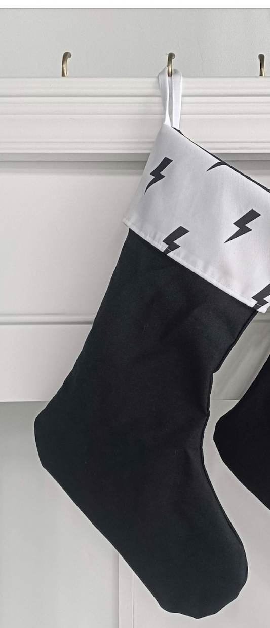 Lightning Bolt Christmas Stocking